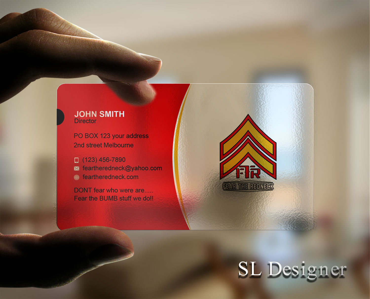 Design de Carte de Visite par SL Designer pour Fear the Redneck LLC | Design #21874947