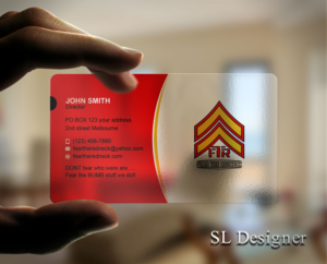 Business card on Pvc transparent frosted | Diseño de Tarjeta de Presentación por SL Designer