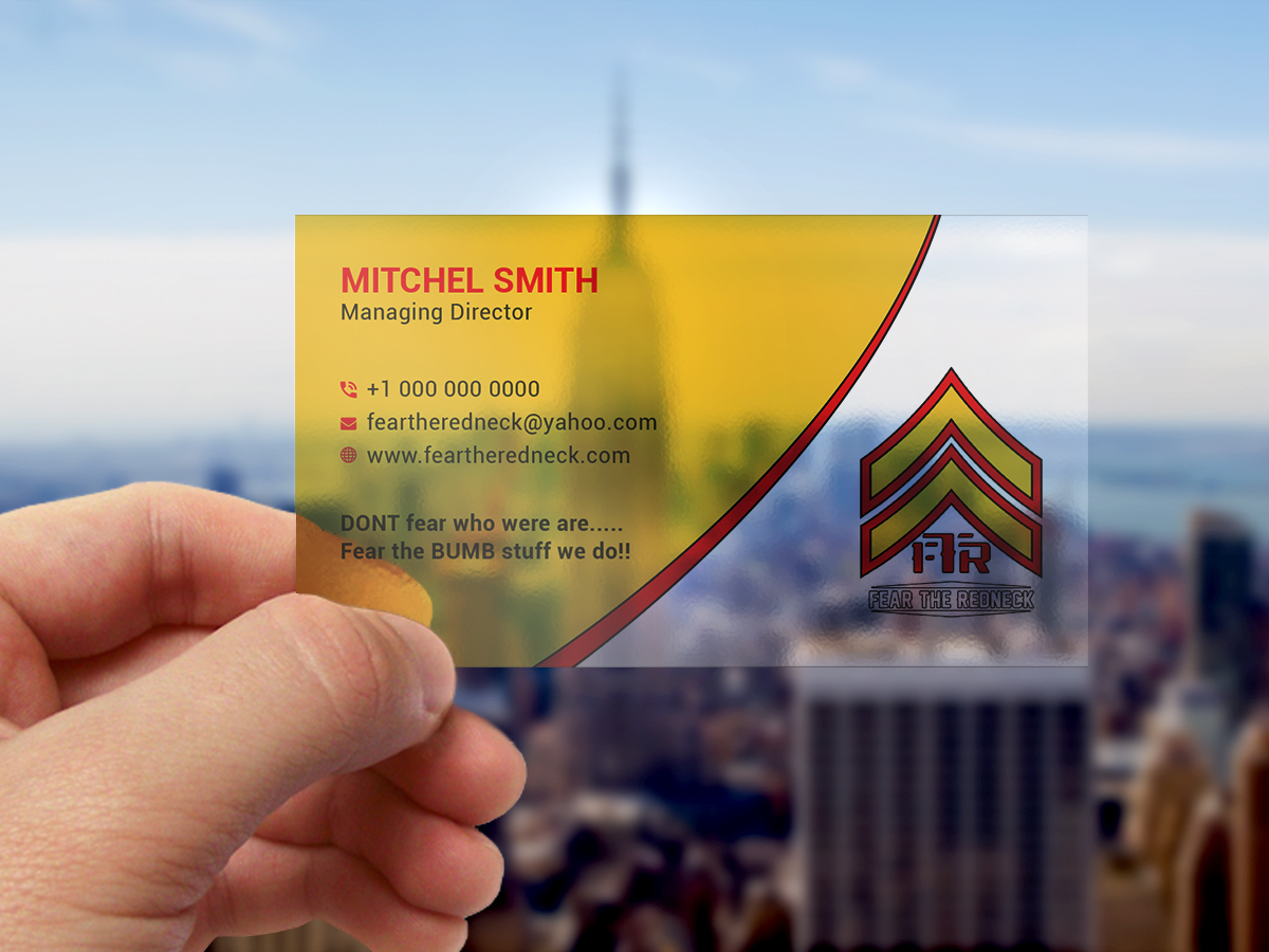 Business Card Design by Bold Pixels for Fear the Redneck LLC | Design #21876913