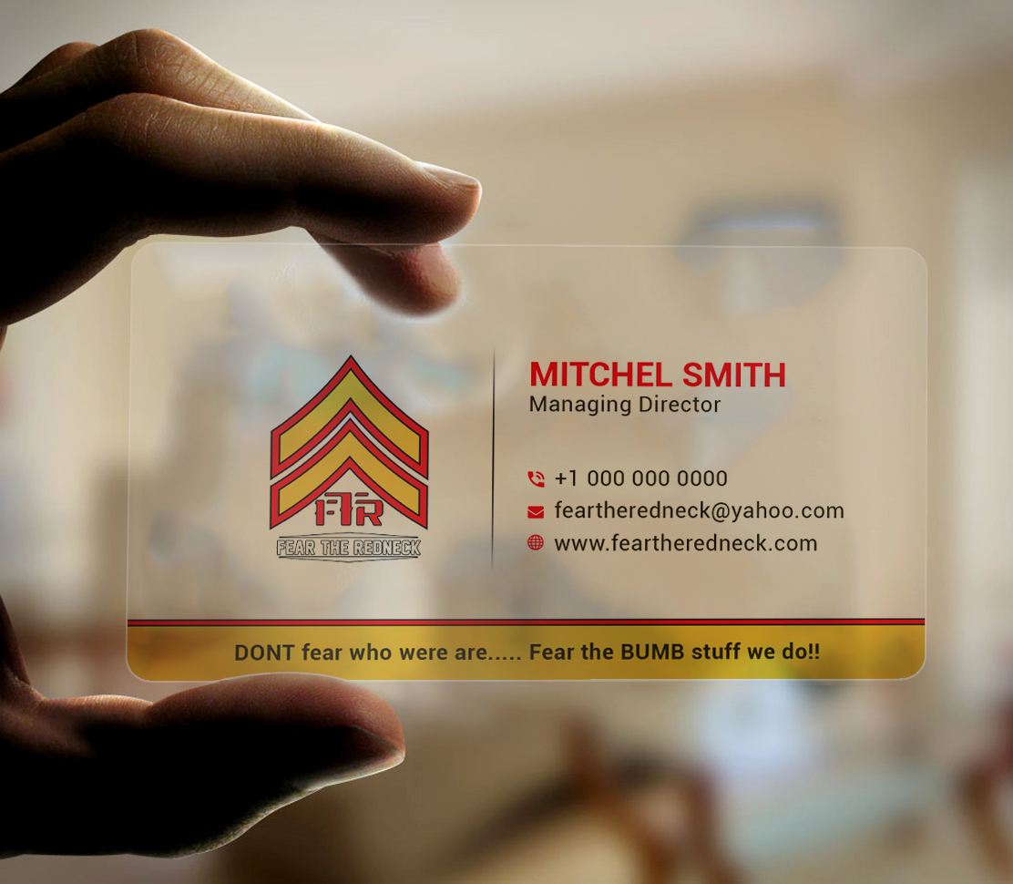 Design de Carte de Visite par Bold Pixels pour Fear the Redneck LLC | Design #21876935