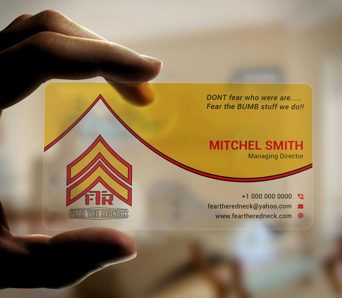 Design de Carte de Visite par Bold Pixels pour Fear the Redneck LLC | Design #21877032