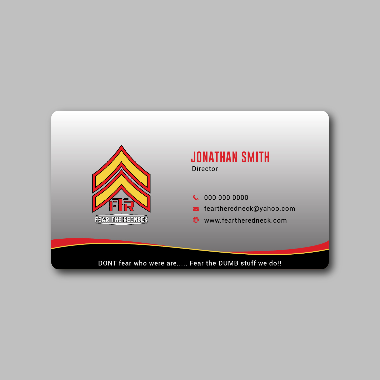 Design de Carte de Visite par Bold Pixels pour Fear the Redneck LLC | Design #21877478