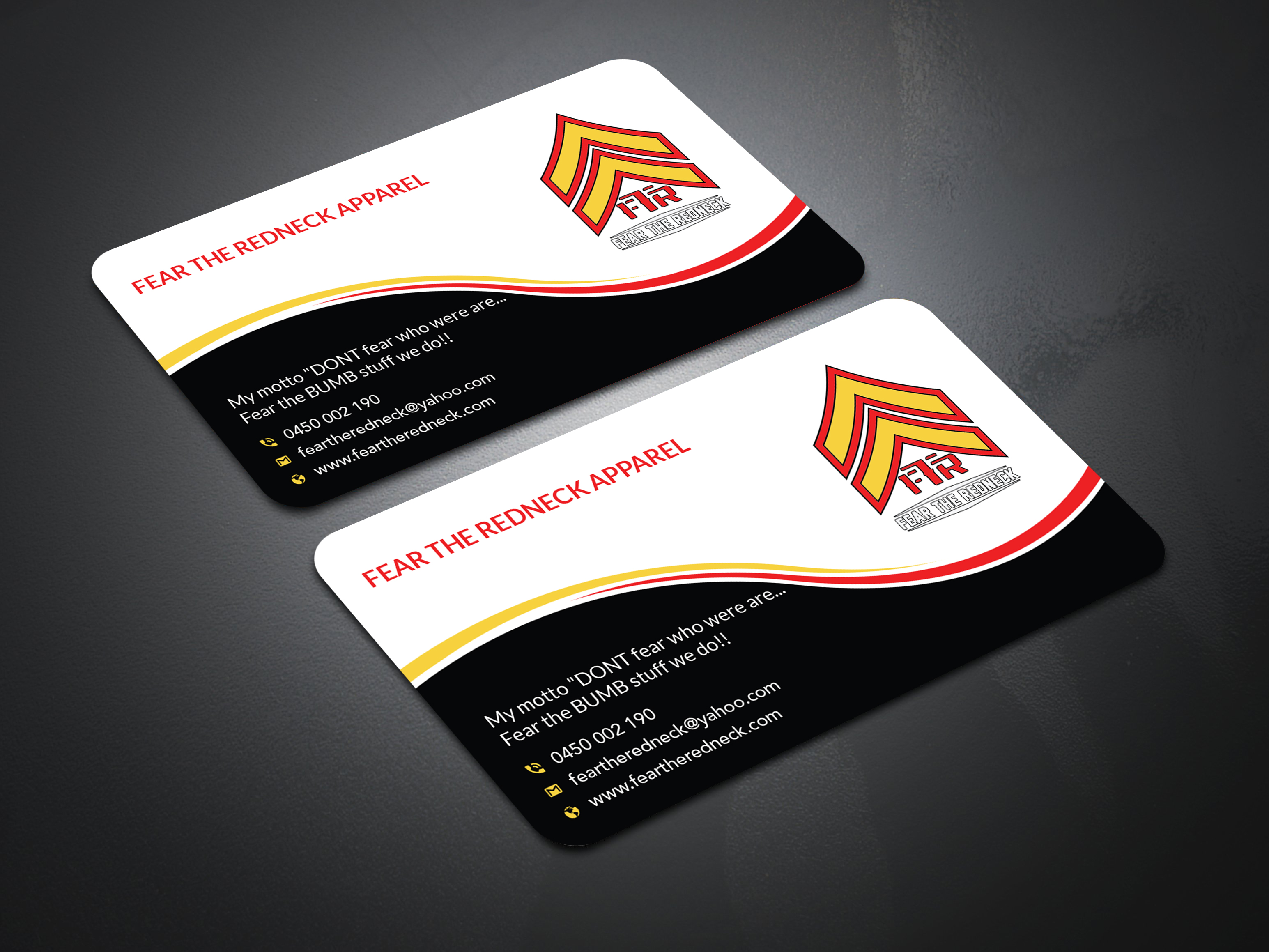 Visitenkarten-Design von Uttom 2 für Fear the Redneck LLC | Design #21874827