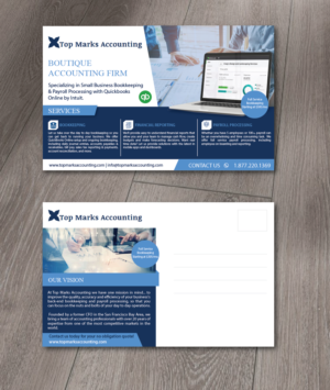 Top Marks Accounting Postcard | Diseño de Postal por alex989