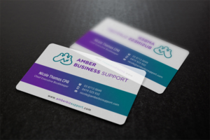 Business Card Design by INDIAN_Ashok for Amber Business Support | Design: #21879564