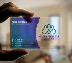 Business Card Design by INDIAN_Ashok for Amber Business Support | Design: #21879565