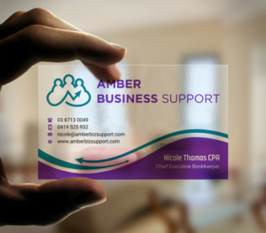 Business Card Design by INDIAN_Ashok for Amber Business Support | Design: #21879573