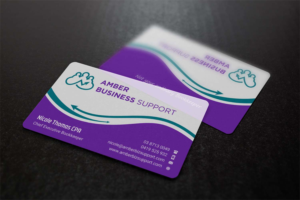Business Card Design by INDIAN_Ashok for Amber Business Support | Design: #21880784