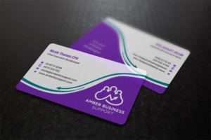 Business Card Design by INDIAN_Ashok for Amber Business Support | Design: #21880785