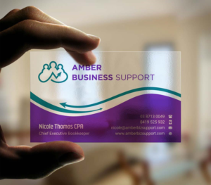 Business Card Design by INDIAN_Ashok for Amber Business Support | Design: #21880786