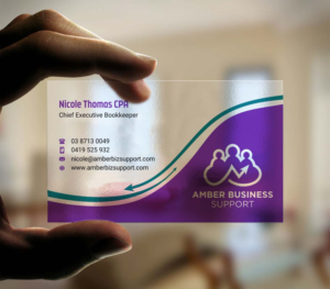 Business Card Design by INDIAN_Ashok for Amber Business Support | Design: #21880788
