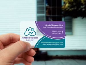 Plastic Business Card for Bookkeeper | Visitenkarten-Design von JK18