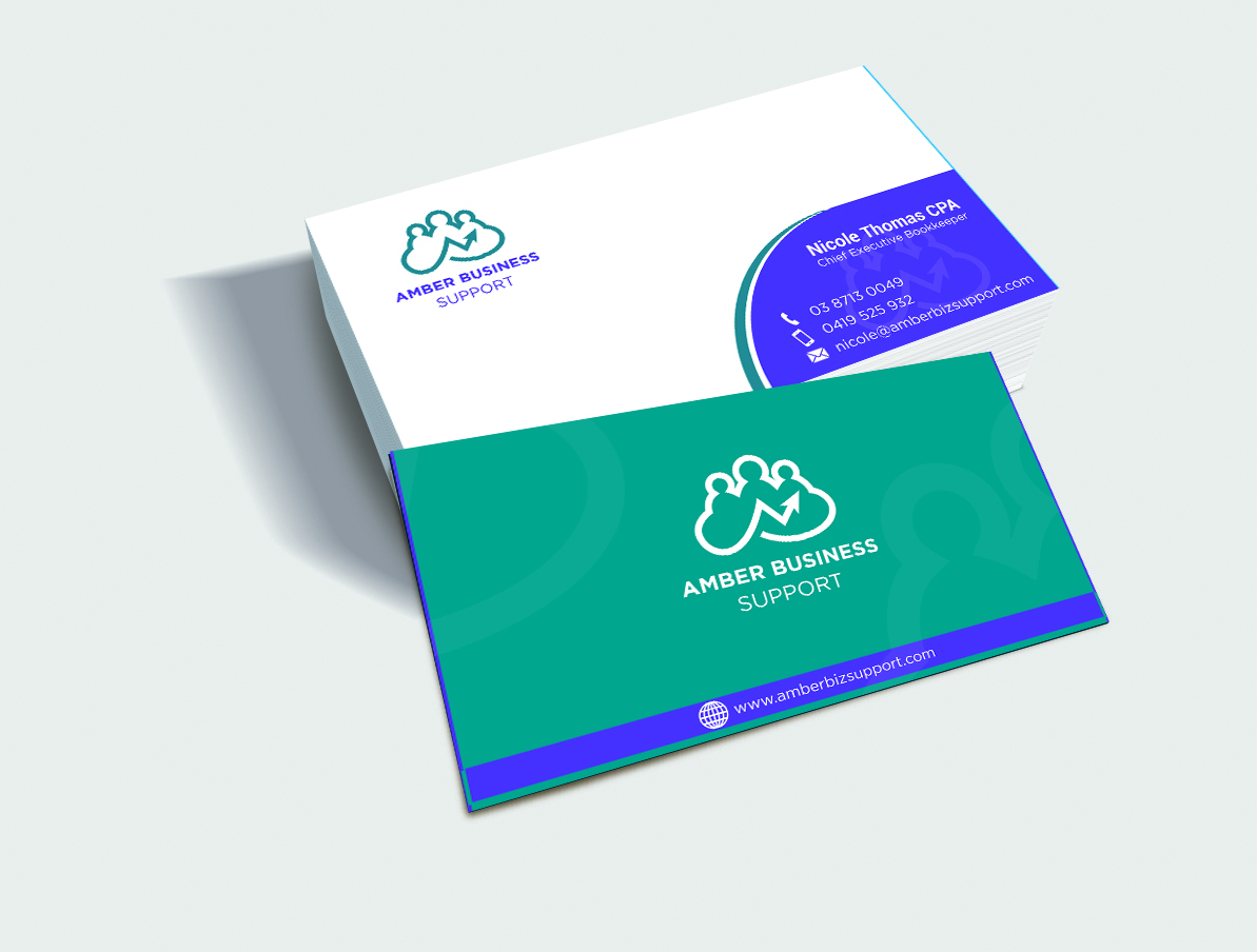 Business Card Design by Sonar Tari for Amber Business Support | Design #21879869