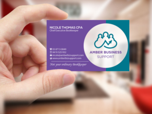 Business Card Design by Creations Box 2015 for Amber Business Support | Design: #21881535