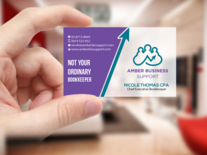 Business Card Design by Creations Box 2015 for Amber Business Support | Design: #21885561