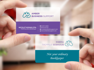 Business Card Design by Creations Box 2015 for Amber Business Support | Design: #21885563