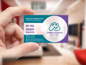 Business Card Design by Creations Box 2015 for Amber Business Support | Design: #21885571