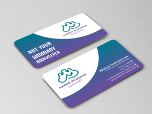 Business Card Design by Creations Box 2015 for Amber Business Support | Design: #21885574