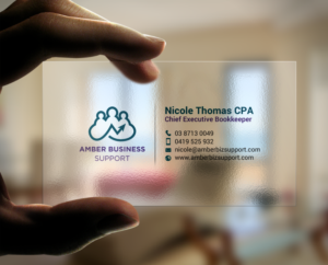 Business Card Design by chandrayaan.creative for Amber Business Support | Design: #21880965