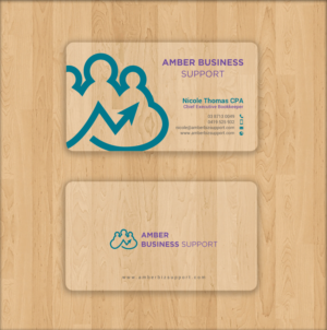 Business Card Design by chandrayaan.creative for Amber Business Support | Design: #21880970