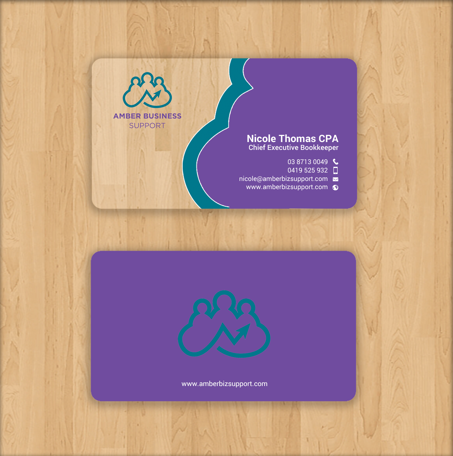 Design de Carte de Visite par chandrayaan.creative pour Amber Business Support | Design #21880971