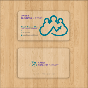 Business Card Design by chandrayaan.creative for Amber Business Support | Design: #21880972