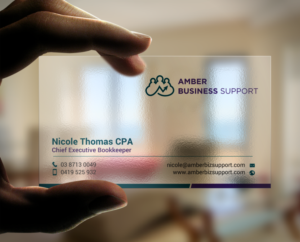 Business Card Design by chandrayaan.creative for Amber Business Support | Design: #21880974