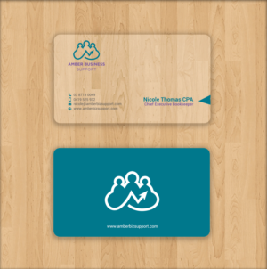 Business Card Design by chandrayaan.creative for Amber Business Support | Design: #21880977
