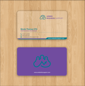 Business Card Design by chandrayaan.creative for Amber Business Support | Design: #21880979