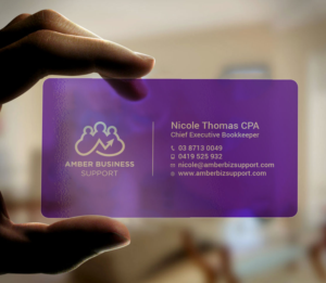 Business Card Design by Tripti Ranjan Gain for Amber Business Support | Design: #21881064