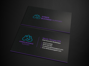 Business Card Design by Tripti Ranjan Gain for Amber Business Support | Design: #21881065