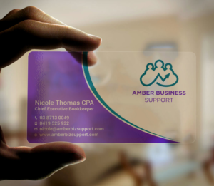 Business Card Design by Tripti Ranjan Gain for Amber Business Support | Design: #21881067