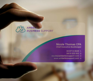 Business Card Design by Tripti Ranjan Gain for Amber Business Support | Design: #21881072