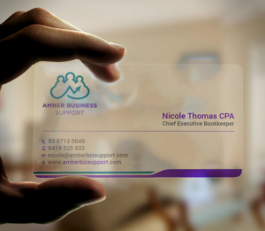 Business Card Design by Tripti Ranjan Gain for Amber Business Support | Design: #21881074