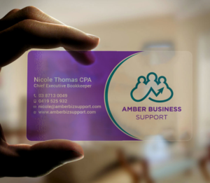 Business Card Design by Tripti Ranjan Gain for Amber Business Support | Design: #21881077