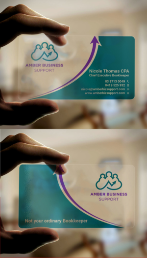 Business Card Design by Tripti Ranjan Gain for Amber Business Support | Design: #21902427