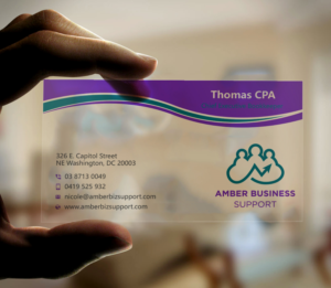 Business Card Design by Uttom 2 for Amber Business Support | Design: #21882043