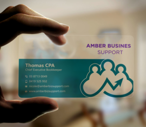 Business Card Design by Uttom 2 for Amber Business Support | Design: #21882167