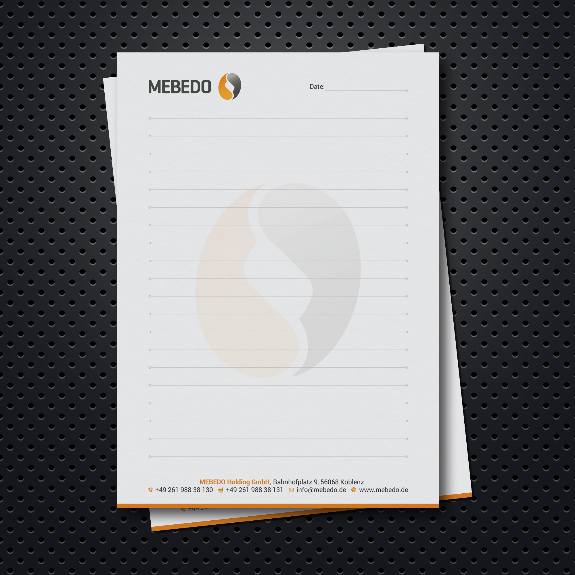 Stationery Design by OxonoArt for MEBEDO Holding GmbH | Design #21883168