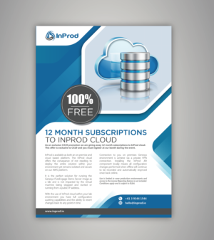 Promotional flyer for a free offering | Diseño de Flyer por Pinky 