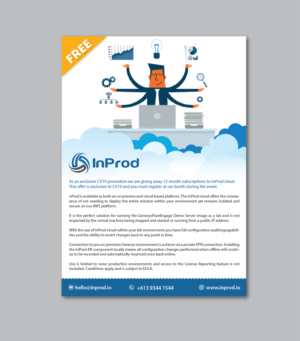 Promotional flyer for a free offering | Diseño de Flyer por alex989