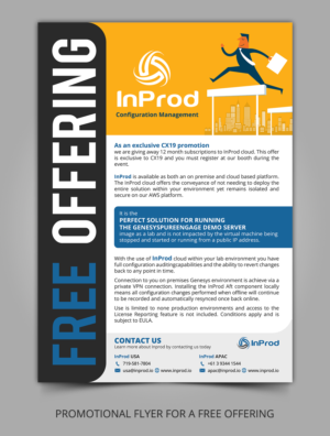 Promotional flyer for a free offering | Diseño de Flyer por ARTOGRAPHY