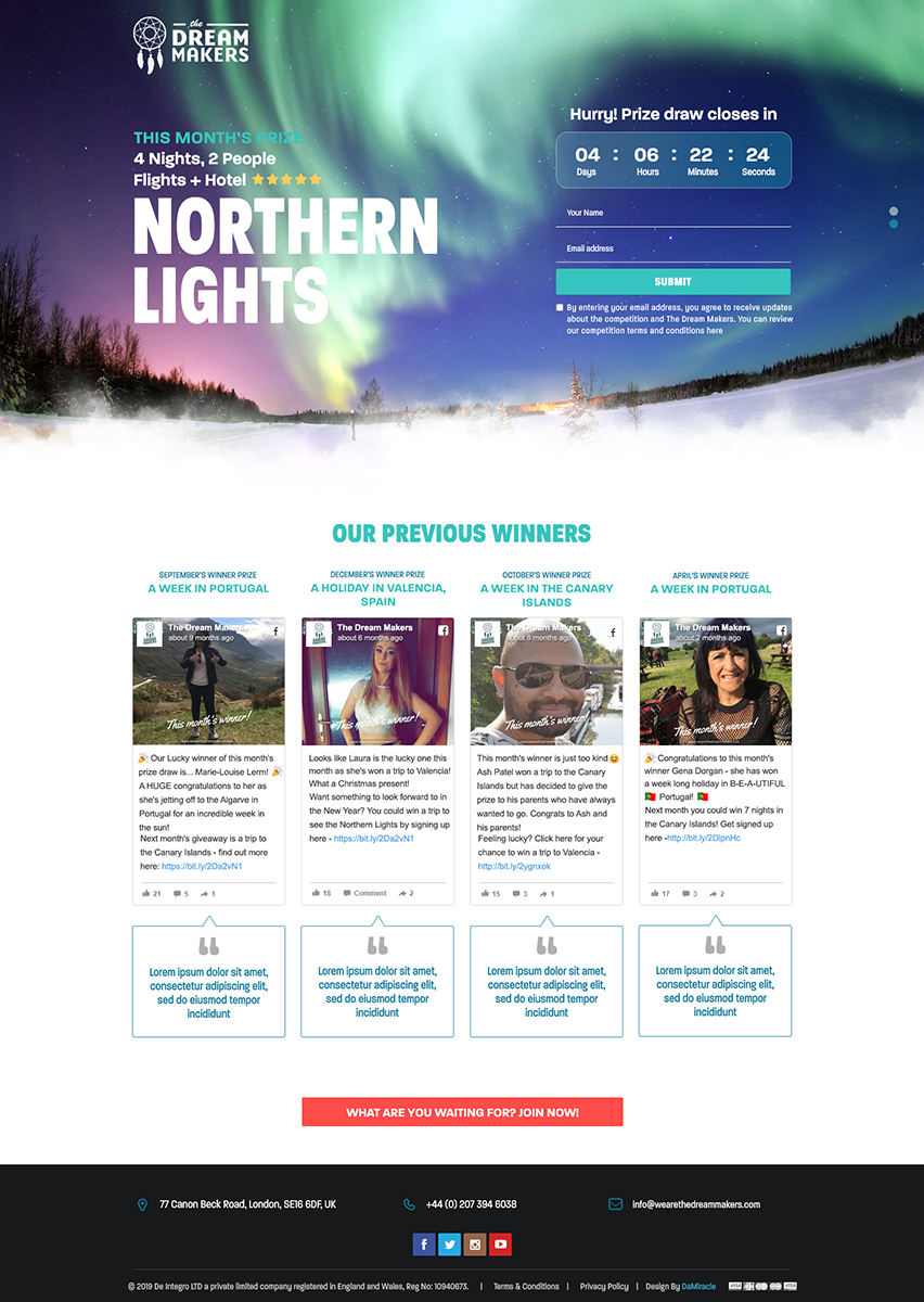 Web Design by Da Miracle for this project | Design #21917838