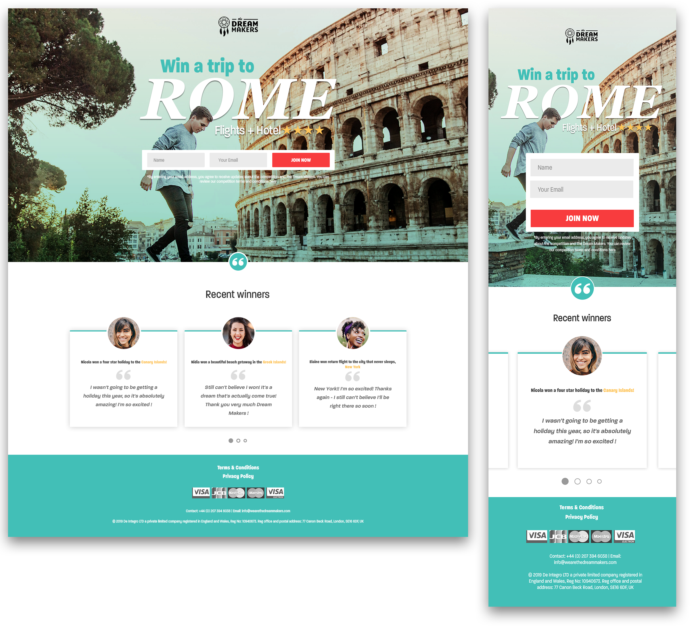 Elegant, Playful Web Design for a Company by Zhand | Design #21896067