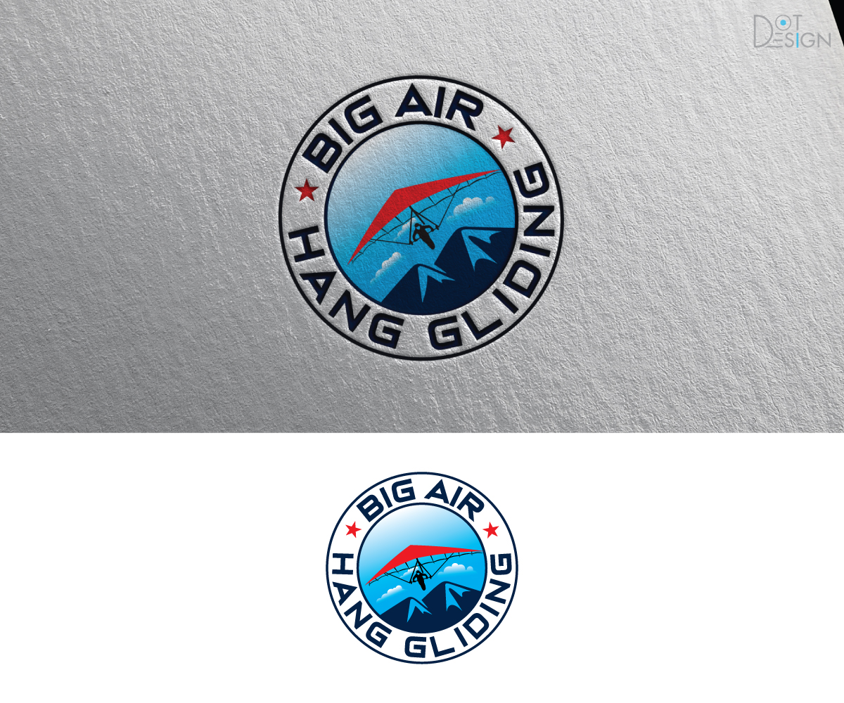 Logo Design by Dot Design 3 for Big Air Hang Gliding | Design #21879010
