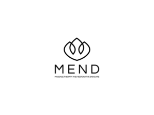 MEND  Massage Therapy and Restorative Skincare | Logo Design by happybrain design