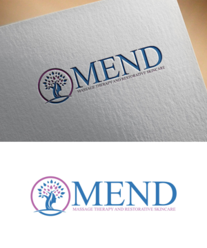 MEND  Massage Therapy and Restorative Skincare | Logo Design by Aliqa Design