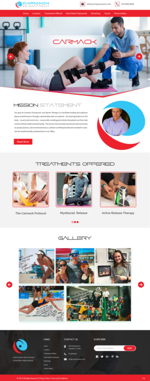 Diseño Web por pb para Carmack Chiropractic and Sports Therapy | Diseño: #21893130