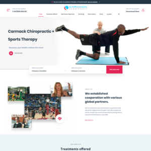 Web Design by ArunKoshti for Carmack Chiropractic and Sports Therapy | Design #21890760
