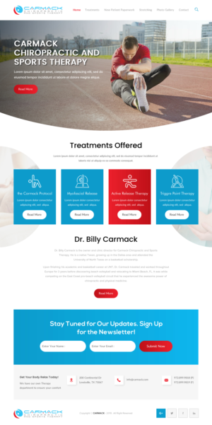 Diseño Web por rightway para Carmack Chiropractic and Sports Therapy | Diseño: #21893083